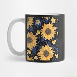 Sunflower pattern Mug